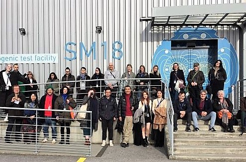 Group shot outside the Cyrogenic Test Facility